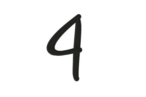 4 Number: A Clean, Confident Blackwork Embroidery for Real Projects