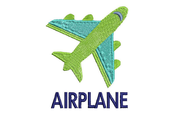Airplane: A Playful, Premium Embroidery Design for Boutique Sweatshirts