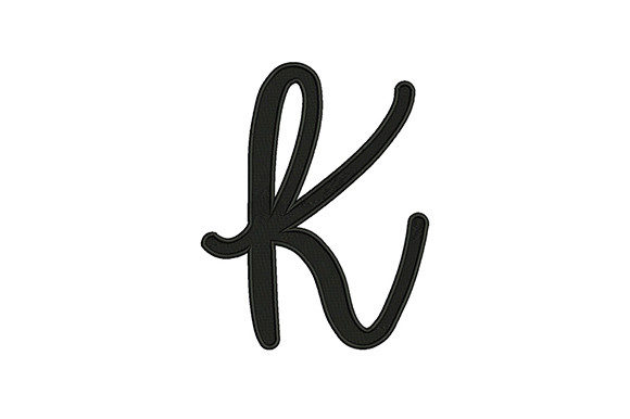 Alphabet K: Elegant, Versatile & Gift-Ready Embroidery