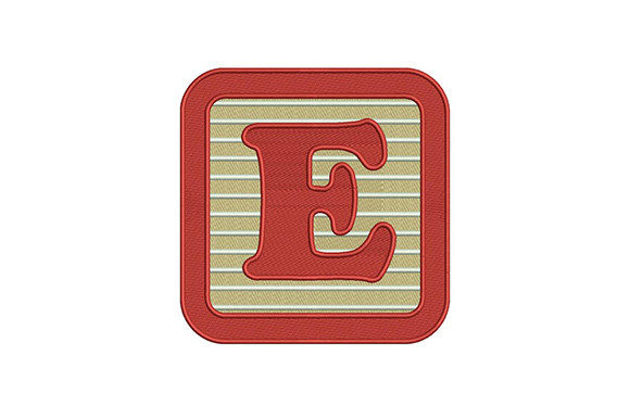 Alphabet Letter E: A Sweet, Versatile Embroidery Staple