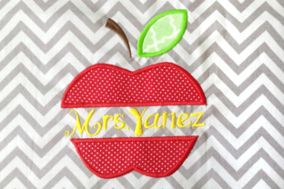 Apple Split Applique Embroidery