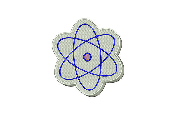 Atom Design Symbol: A Clean, Versatile Embroidery File Worth Your Time