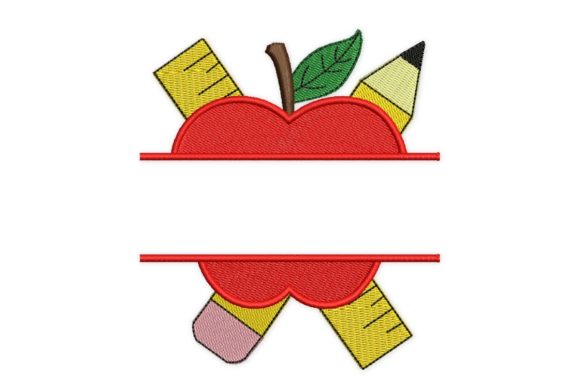 Back to School Apple and Ruler