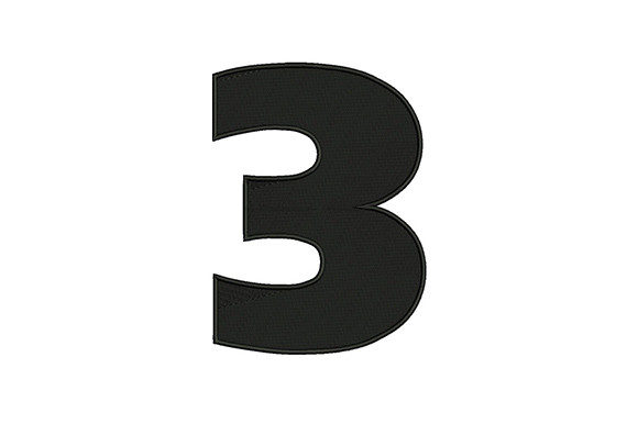 Bold Number 3: A Thoughtful Embroidery Choice for Meaningful Gifts