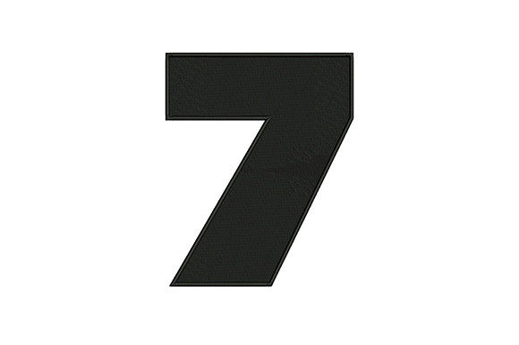 Bold Number 7: A Craft Fair-Ready Embroidery Design