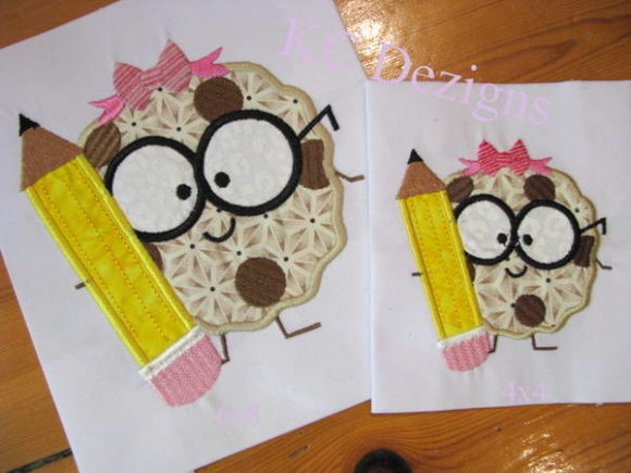 Girl Cookie with Pencil