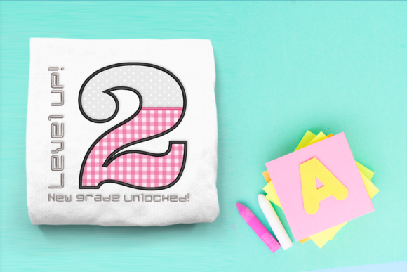 Level Up 2nd Grade Applique