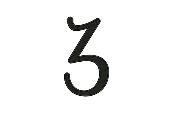 Number 3: A Thoughtful Embroidery Design for Meaningful Personalized Gifts
