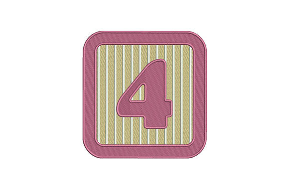 Number Four: A Back-to-School Embroidery That Delivers