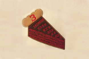 Pi Pie Applique: A Playful, Precise Embroidery Design for Boutique Apparel