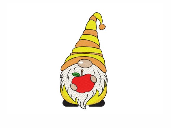 School Gnome: A Charming Embroidery Design for Meaningful Gifts