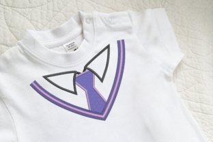 School Uniform with Tie Applique
