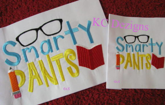 Smarty Pants Embroidery Design