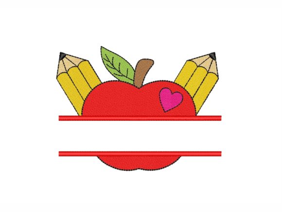 Split Apple: A Playful, Personalized Embroidery Staple