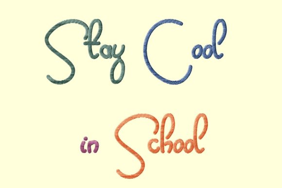 Stay Cool in School: A Seasonal Embroidery Review